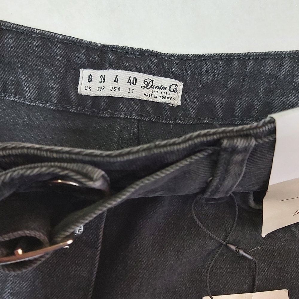 𝅺DENIM &‎ Co Denim Belted Mini Skirt - Picture 4 of 7
